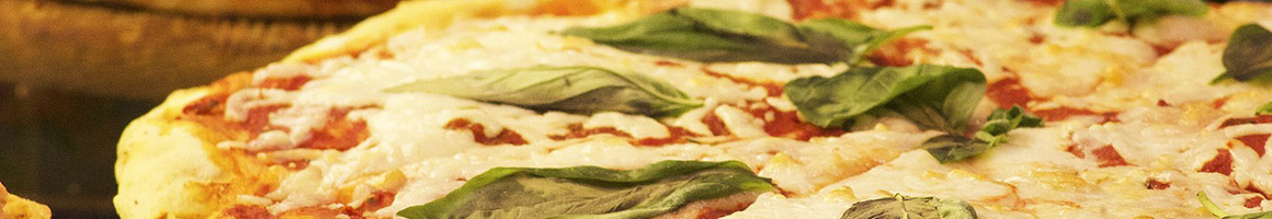 Eating Italian Pizza at Mario's Italian Restaurant and Pizza.